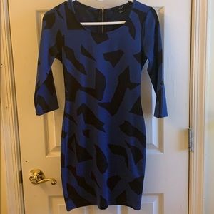 Blue and Black Dress